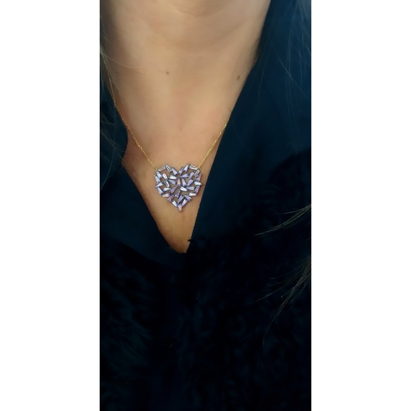 KALP KOLYE BAGET TAŞLI 